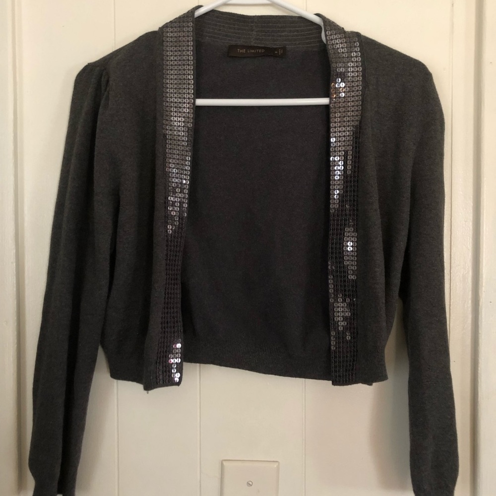 Grey Sweater with sequins